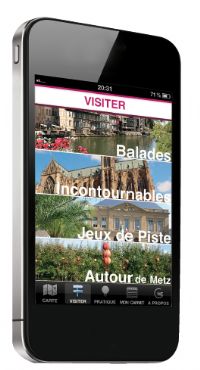 Application iPhone  gratuite  à Metz et ses environs. Du 18 janvier au 31 mars 2012 à Metz. Moselle. 